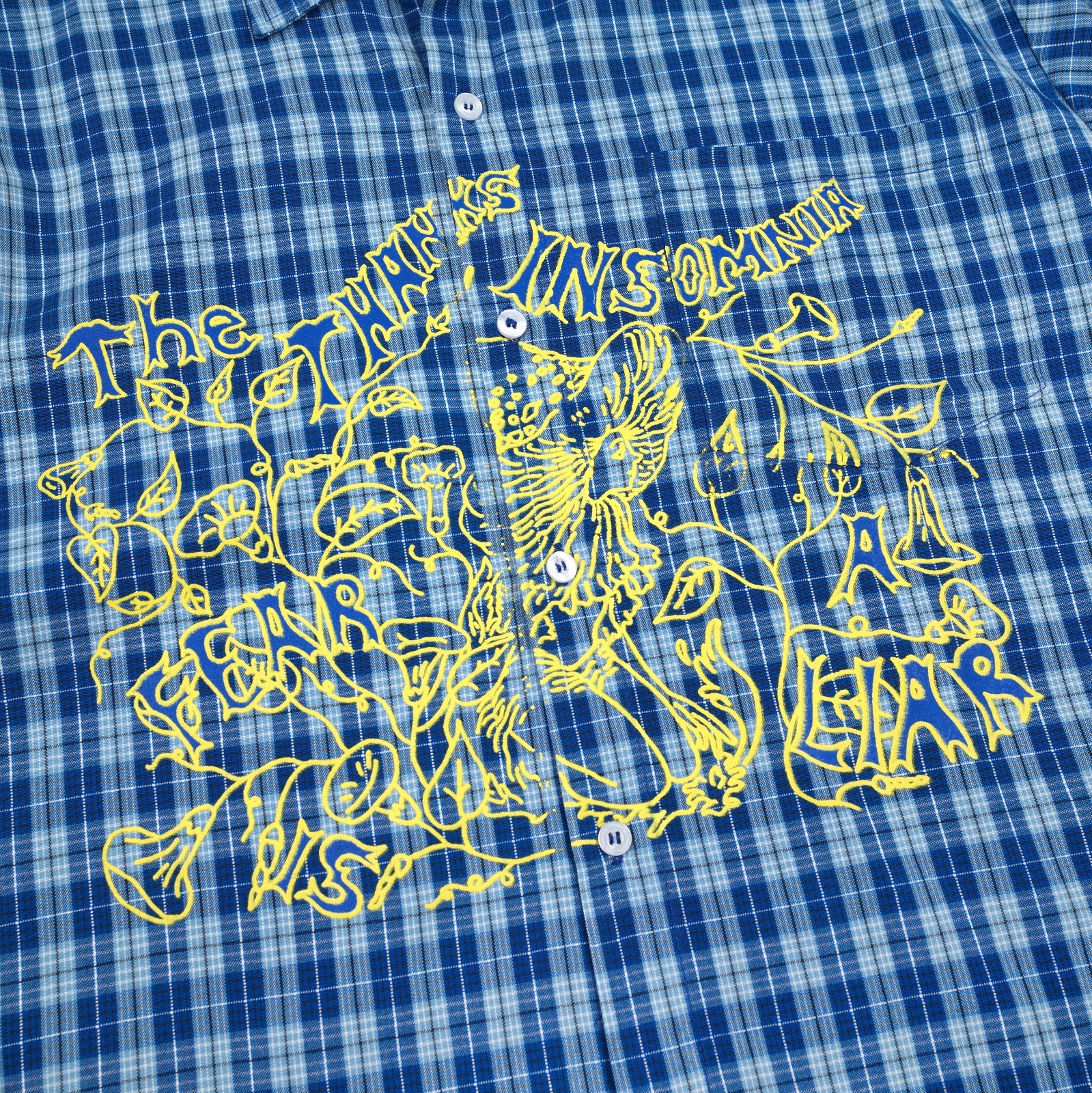 Layered Plaid Shirt Moona Blue Plaid Thanksinsomnia