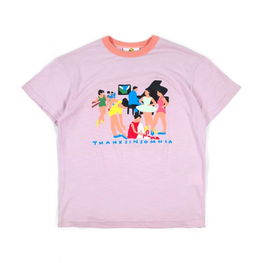 Image of Baby Tee Evara Pink Thanksinsomnia Girls