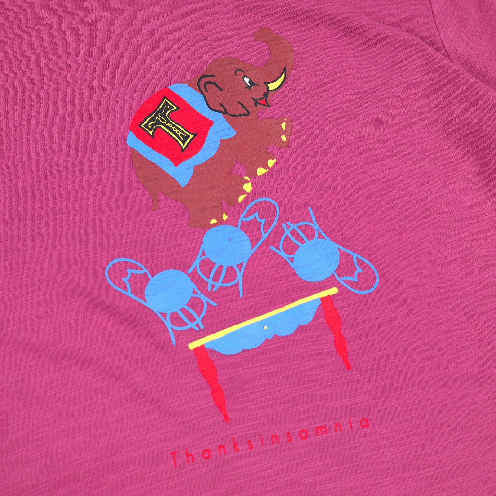 Baby Tee Maple Fuchsia Pink Thanksinsomnia Girls