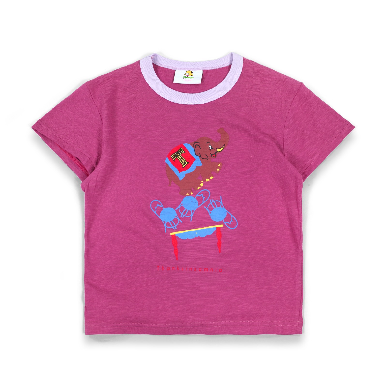 Baby Tee Maple Fuchsia Pink Thanksinsomnia Girls