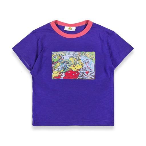 Image of Baby Tee Silvia Purple Thanksinsomnia Girls