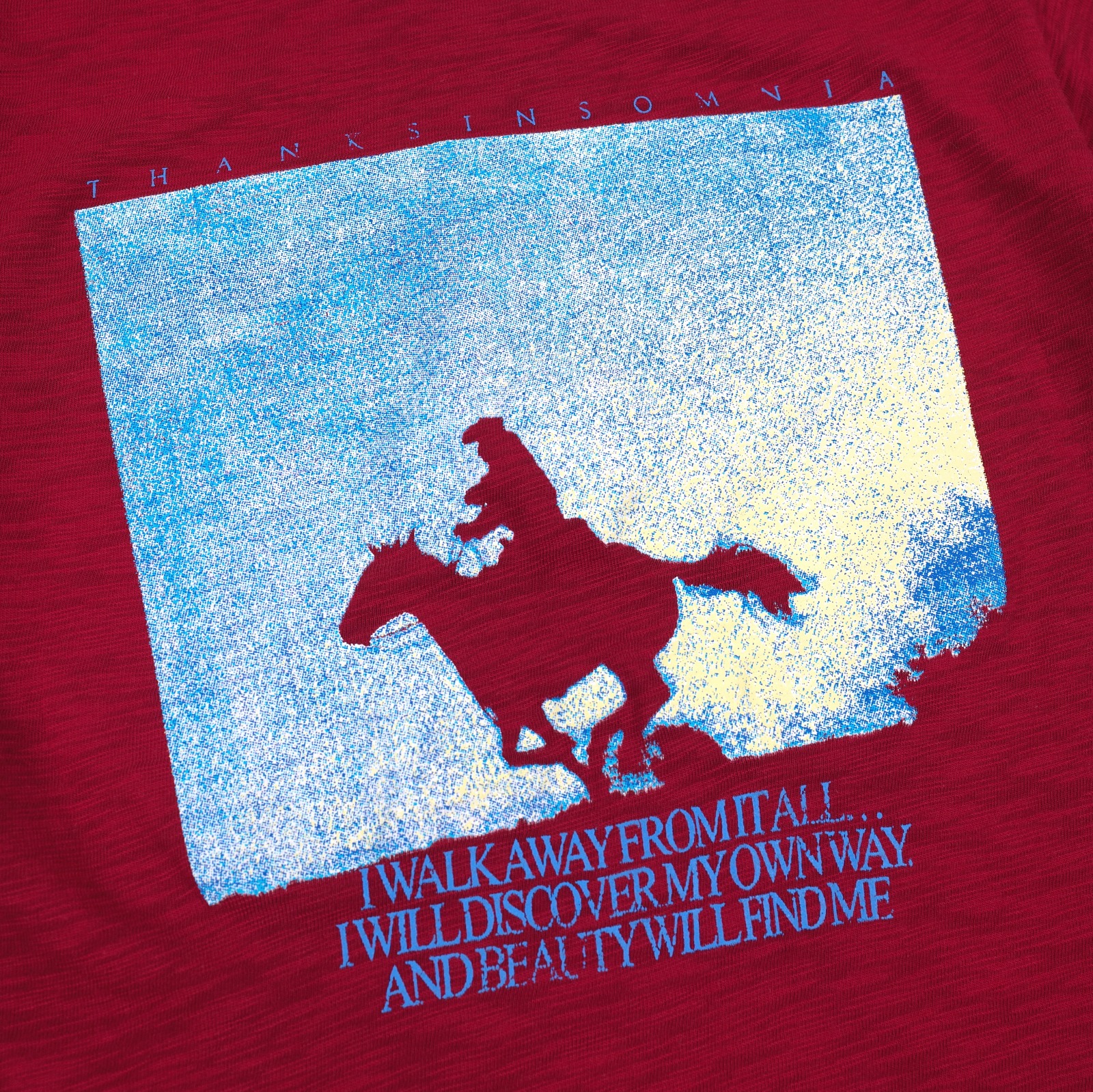 Baby Tee Sunny Maroon Thanksinsomnia Girls