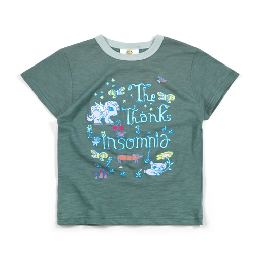 Image of Baby Tee Zaara Green Thanksinsomnia Girls
