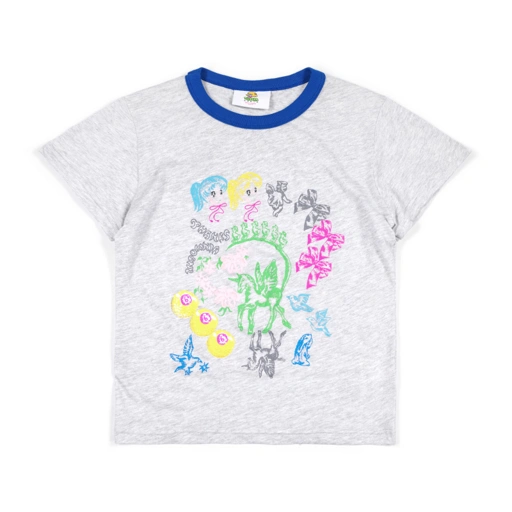 Image of Baby Tee Zeona Grey Thanksinsomnia Girls