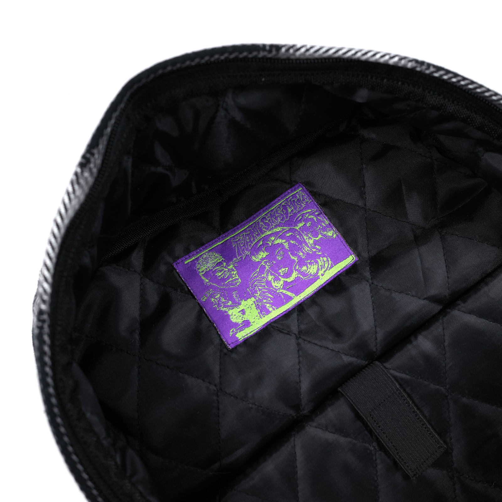 Backpack Nivienne White Black Plaid Thanksinsomnia