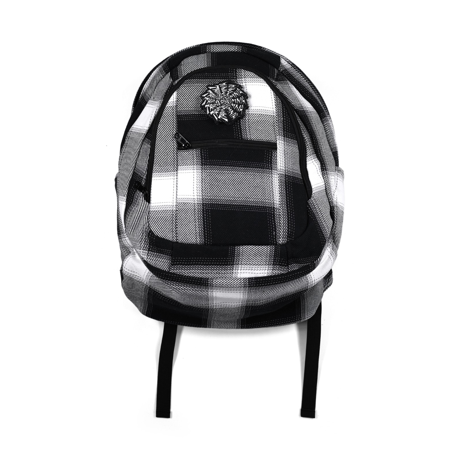 Backpack Nivienne White Black Plaid Thanksinsomnia