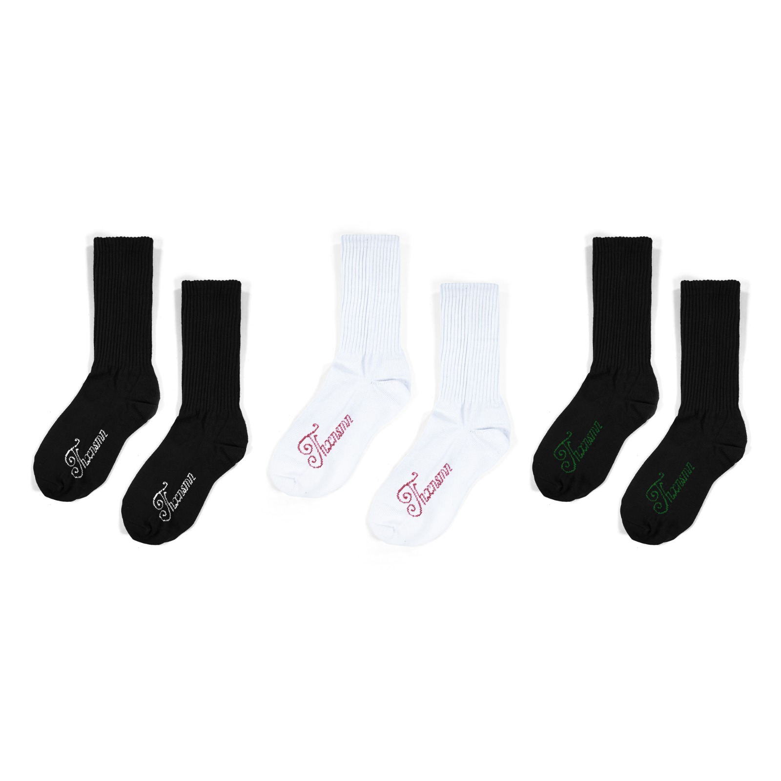 Ribbed Crew Socks Nevara – 3-Pack Thanksinsomnia