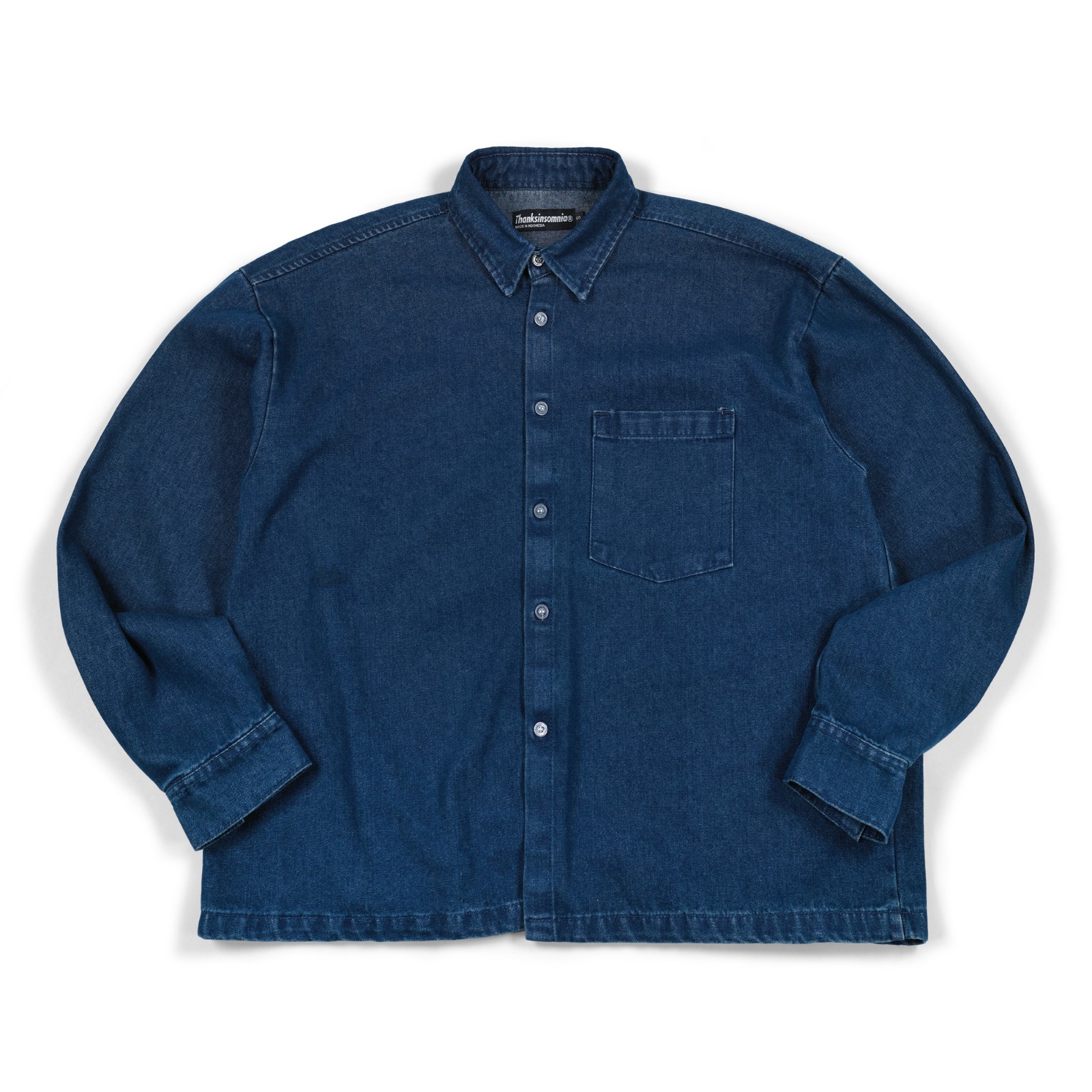 Denim Long Shirt Avenira Wash Indigo Thanksinsomnia