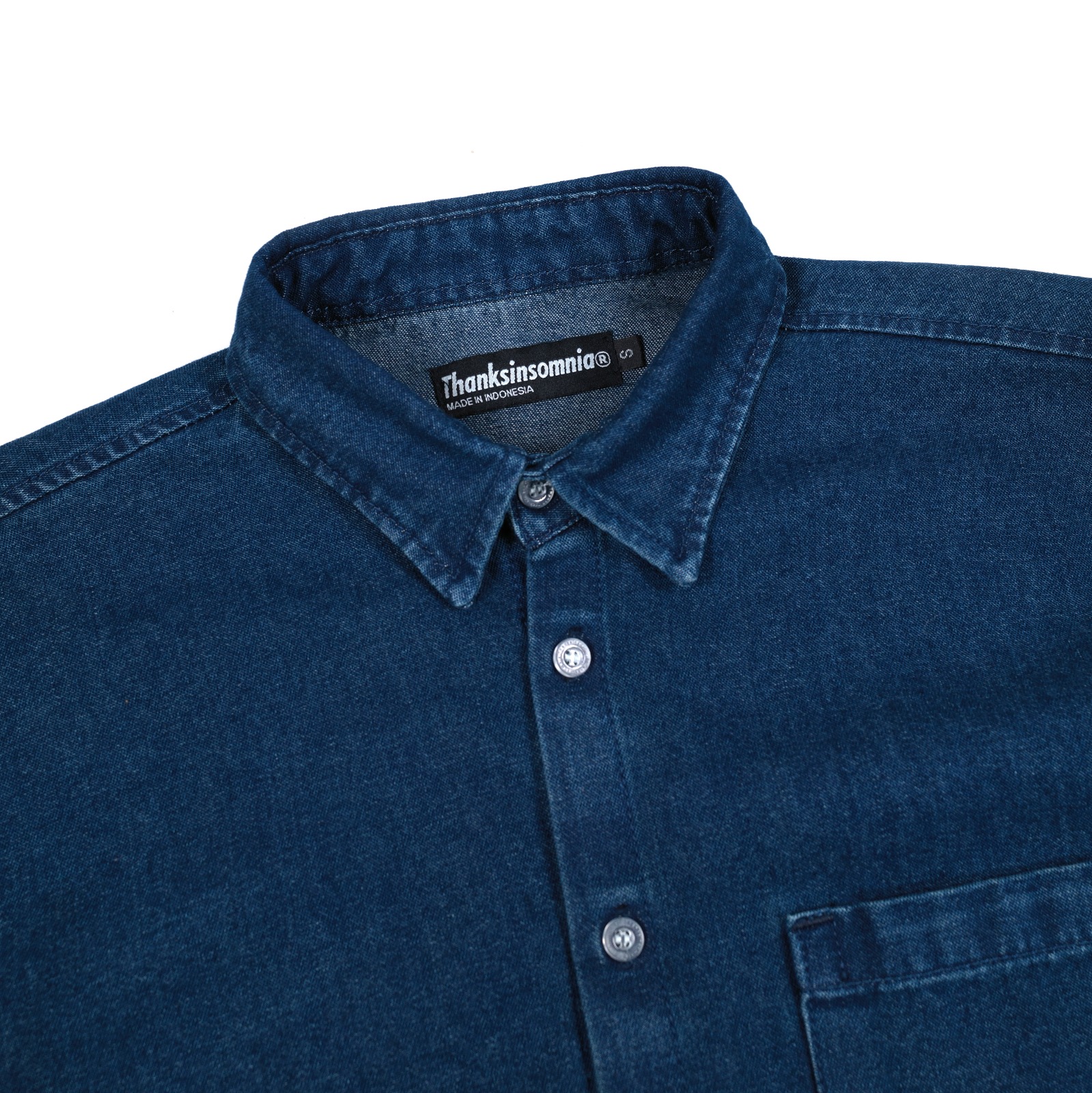 Denim Long Shirt Avenira Wash Indigo Thanksinsomnia
