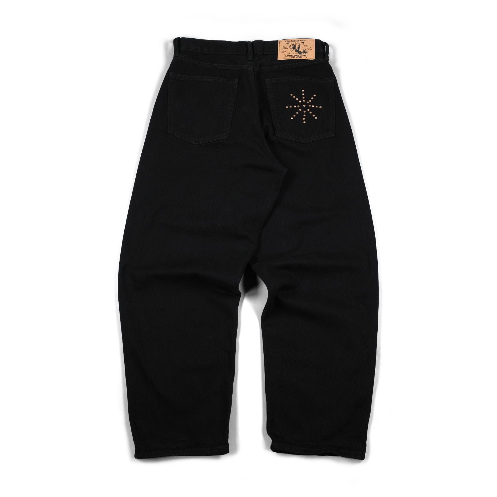 Denim Pants Draelle Studded Black Thanksinsomnia