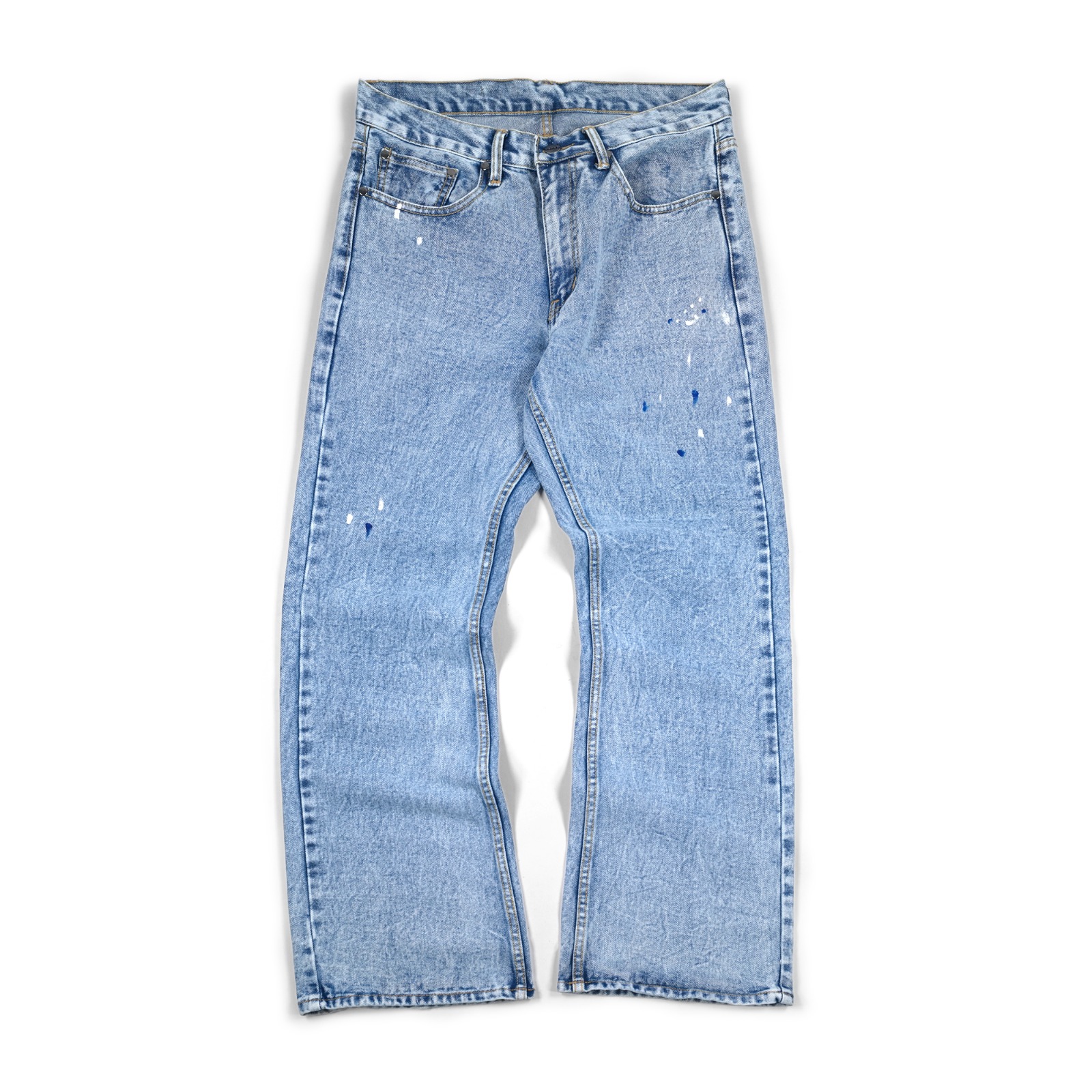 Denim Pants Jameela Splatter Light Blue Wash Thanksinsomnia