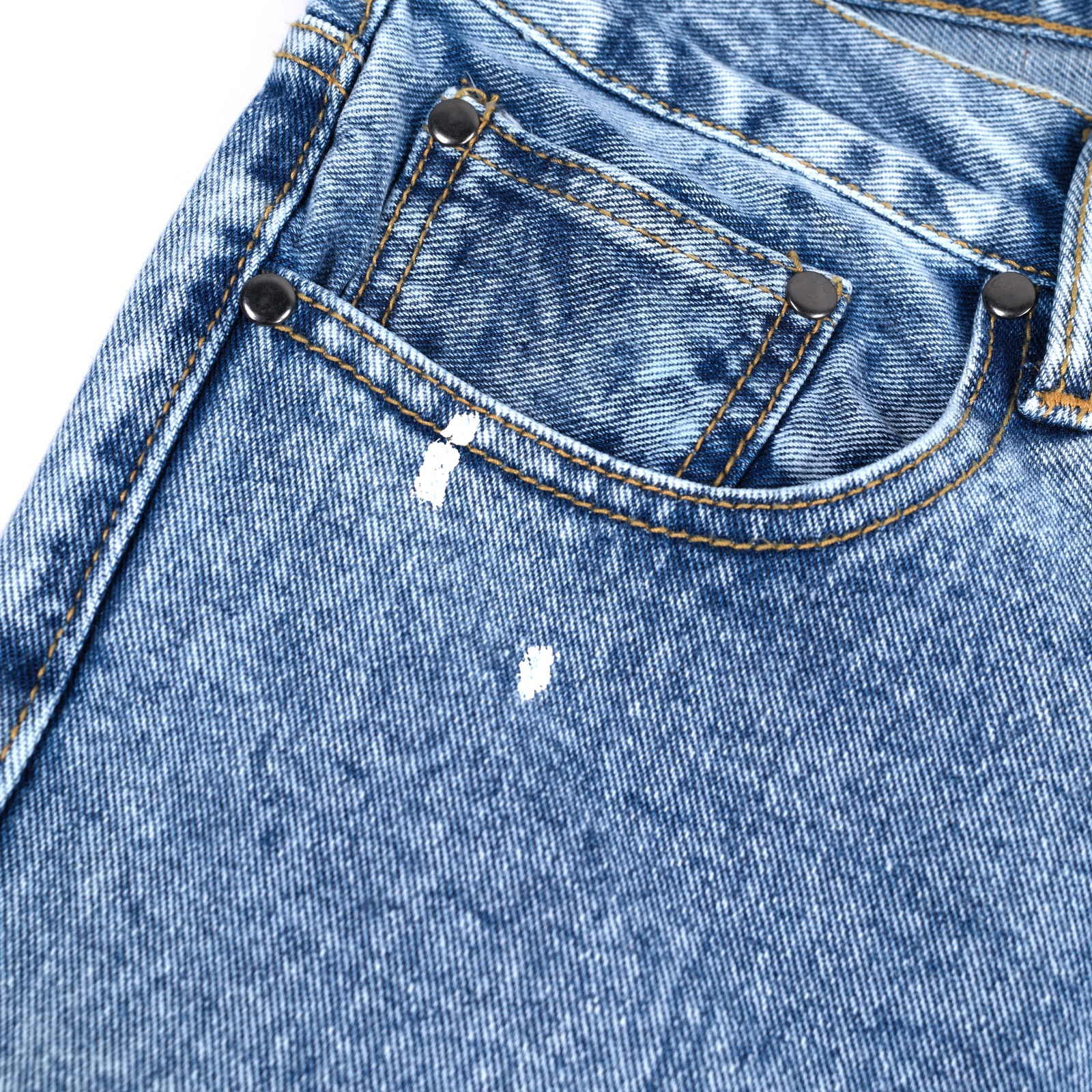 Denim Pants Jameela Splatter Light Blue Wash Thanksinsomnia