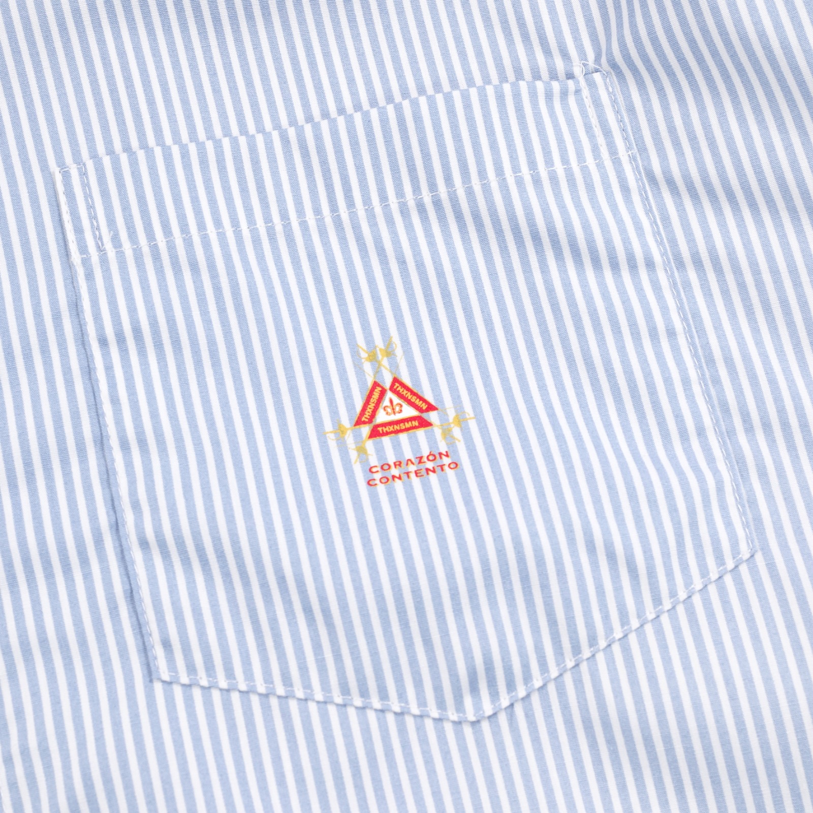 03 - Long Shirt Glaciera Royal Blue Pinstriped Thanksinsomnia