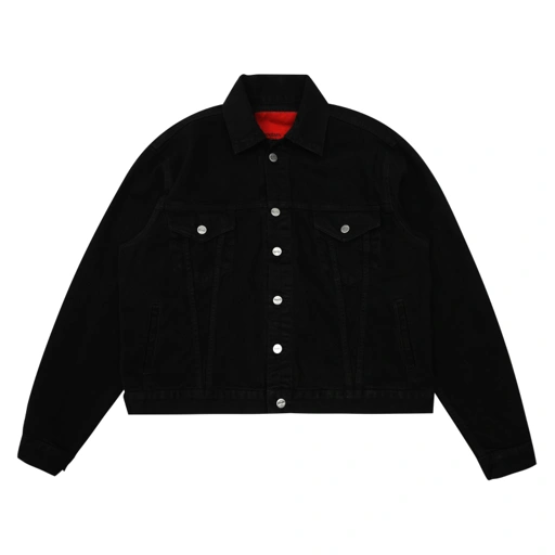 Image of Denim Jacket Hailey Basic Black Thanksinsomnia