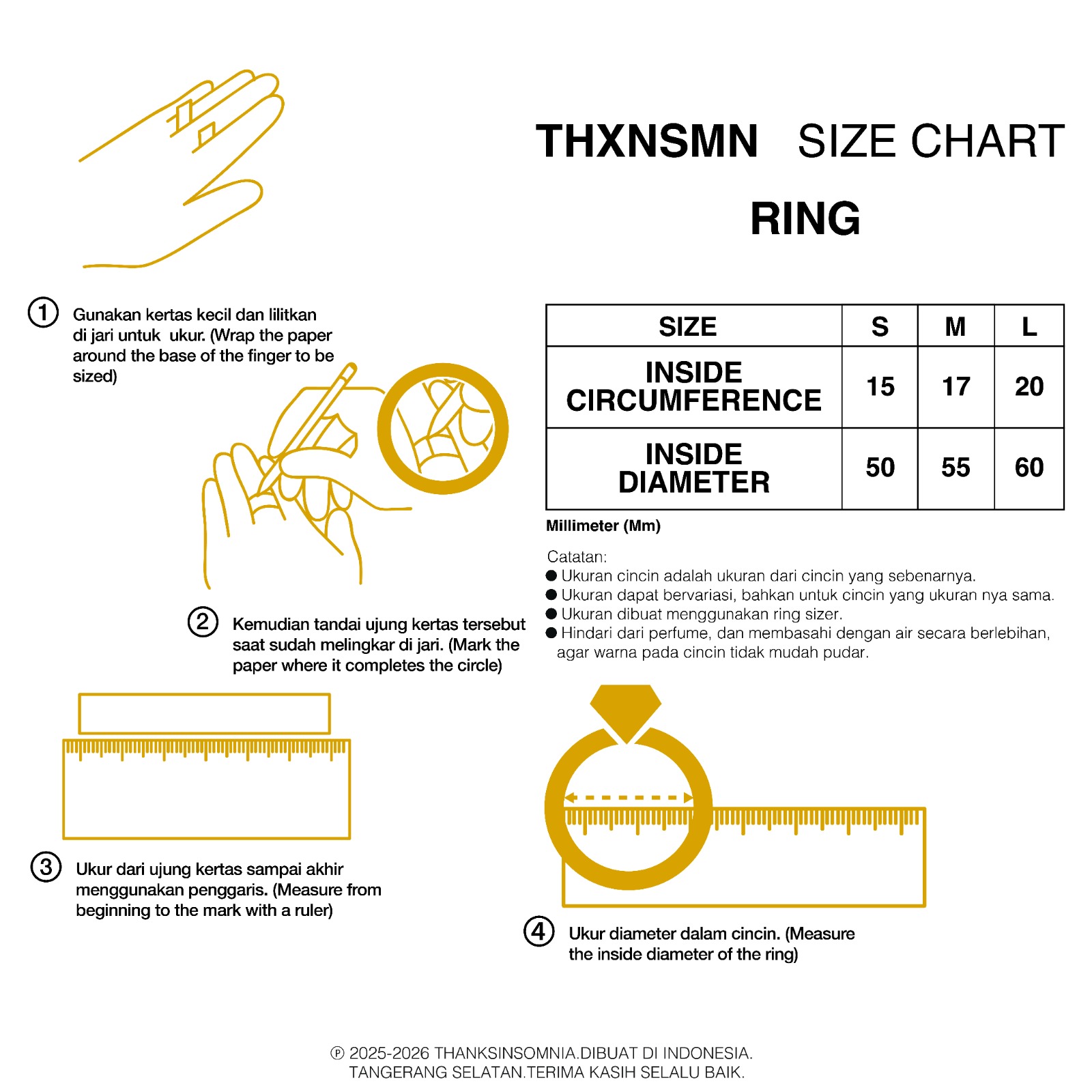 Ring Dione Golden Thanksinsomnia