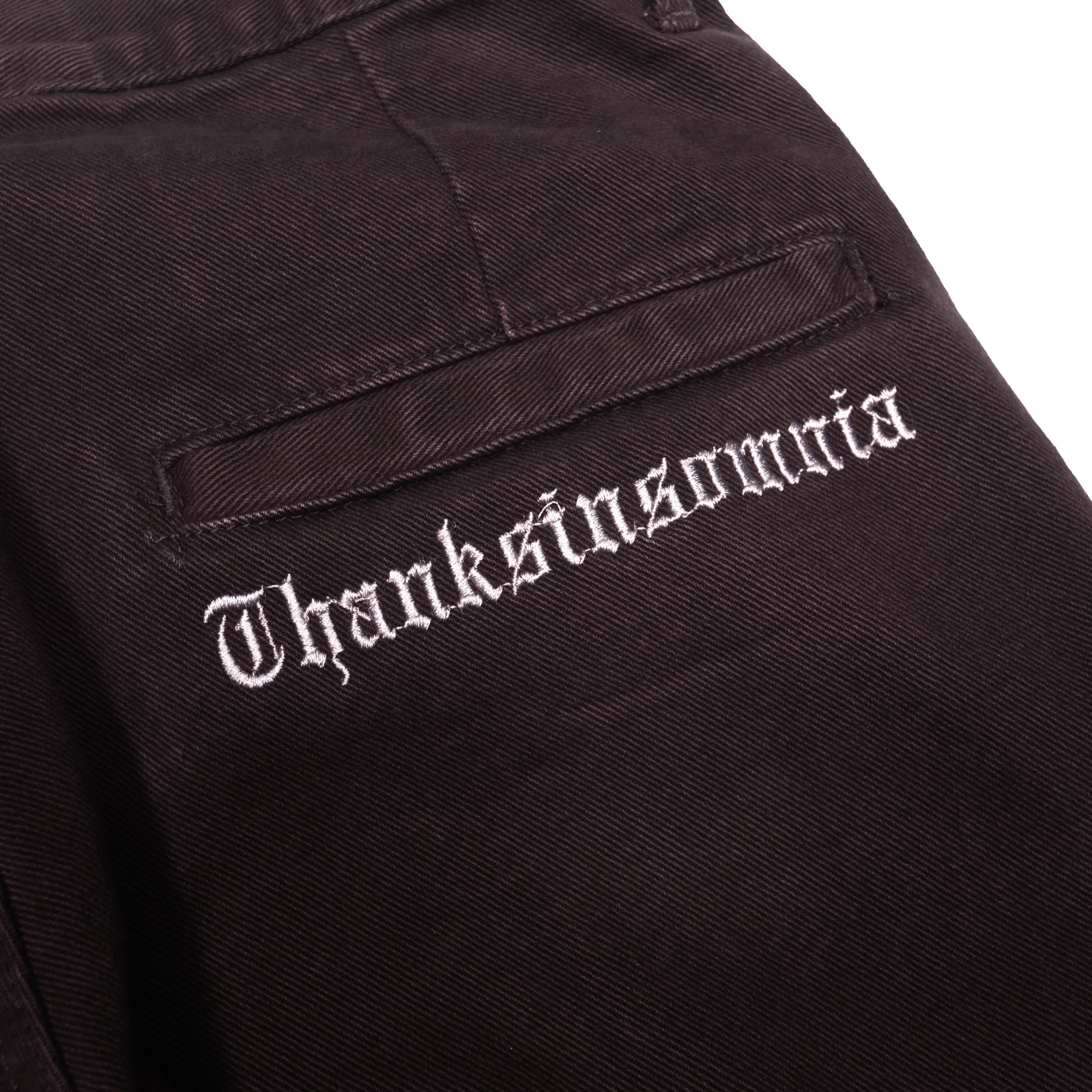 Pants Draelle Embroidery Dark Brown Thanksinsomnia