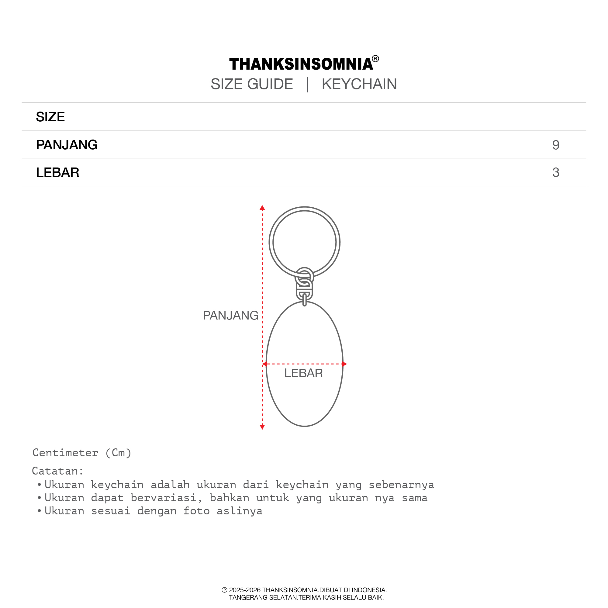 Keychain Julinka Thanksinsomnia