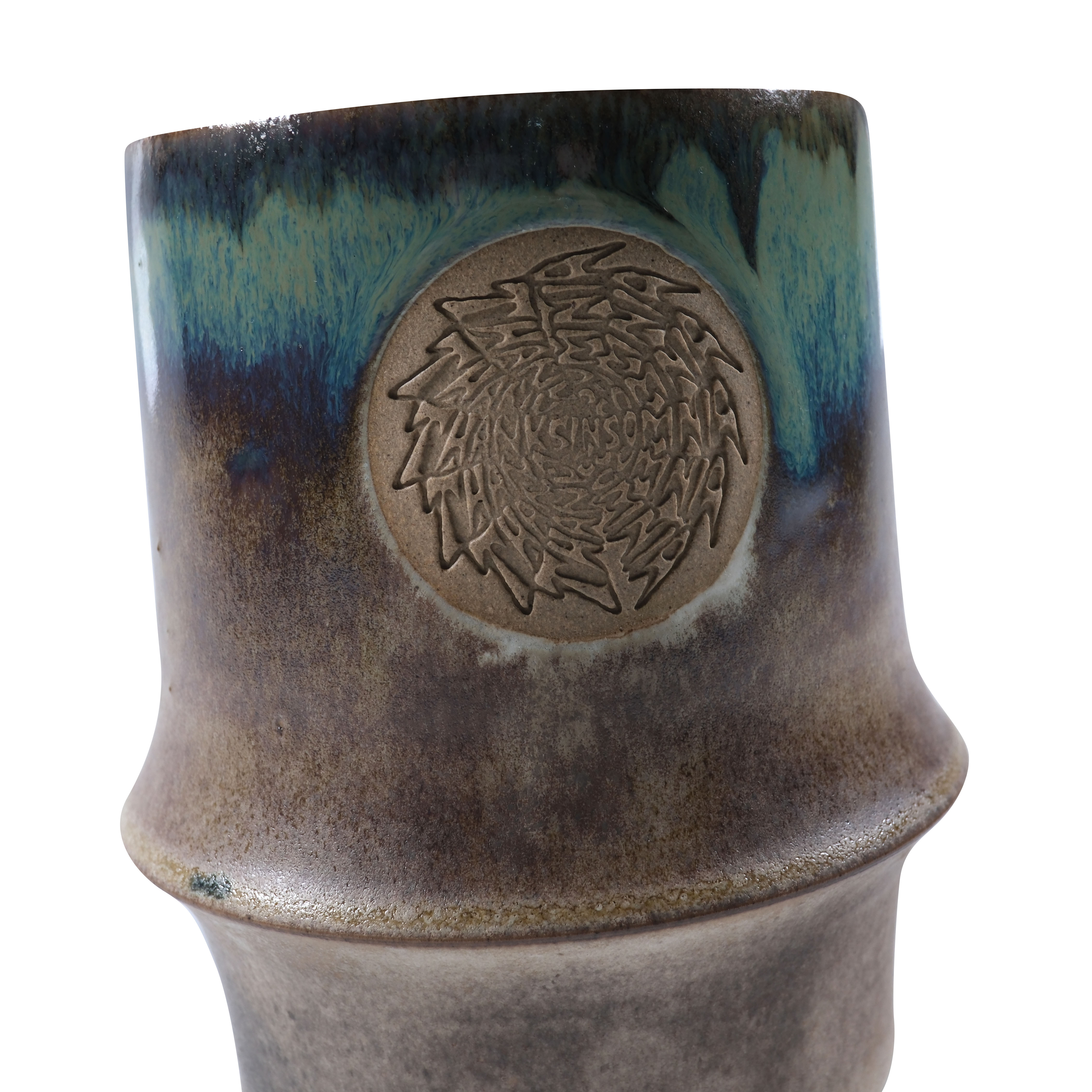 Ceramic Mug Nivienne Teal Drip Thanksinsomnia