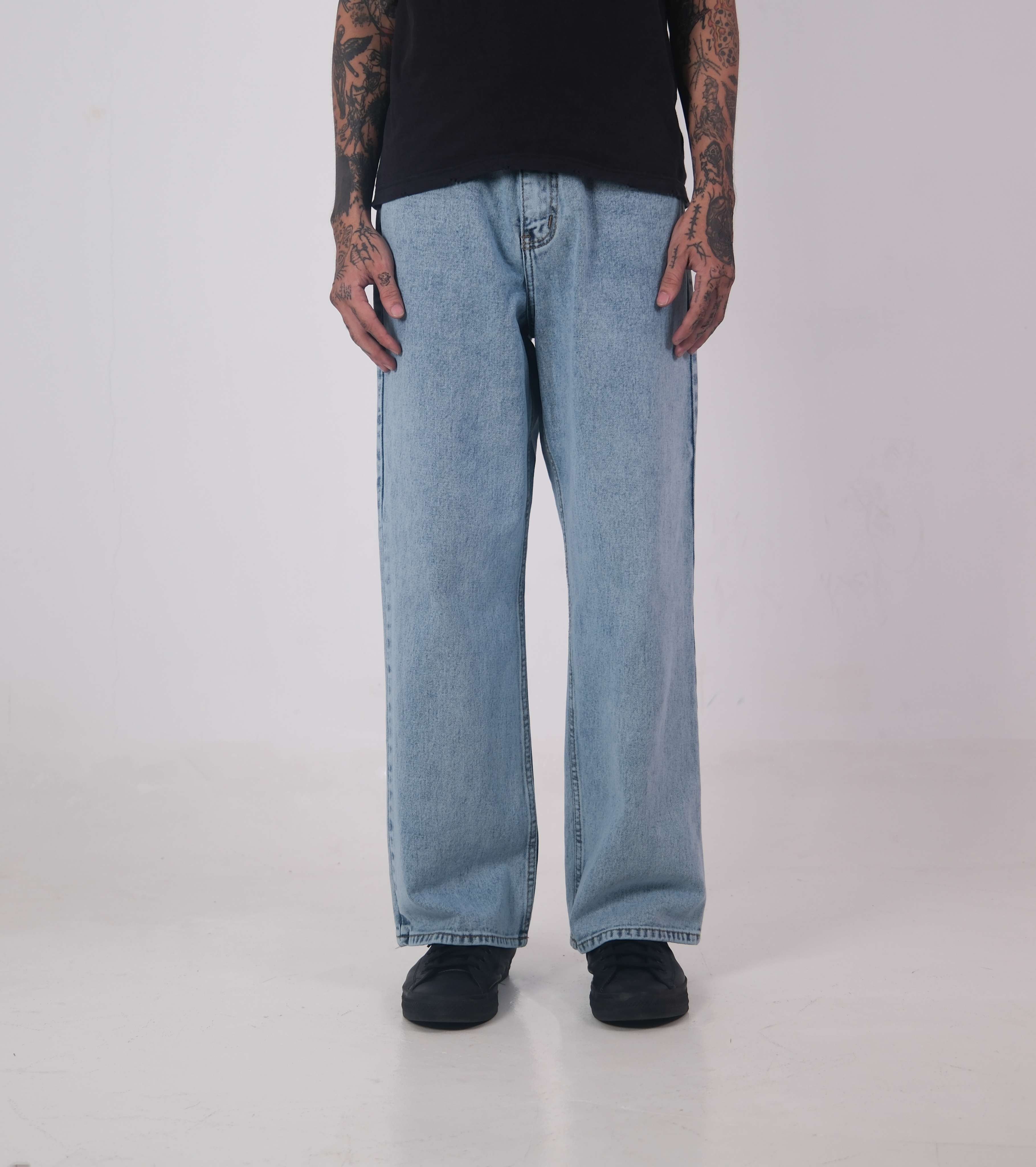 Denim Pants Meggy Basic Washed Blue Thanksinsomnia
