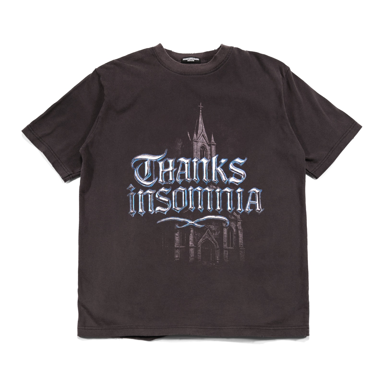 Tshirt Avenaria Washed Black - Distressed Thanksinsomnia