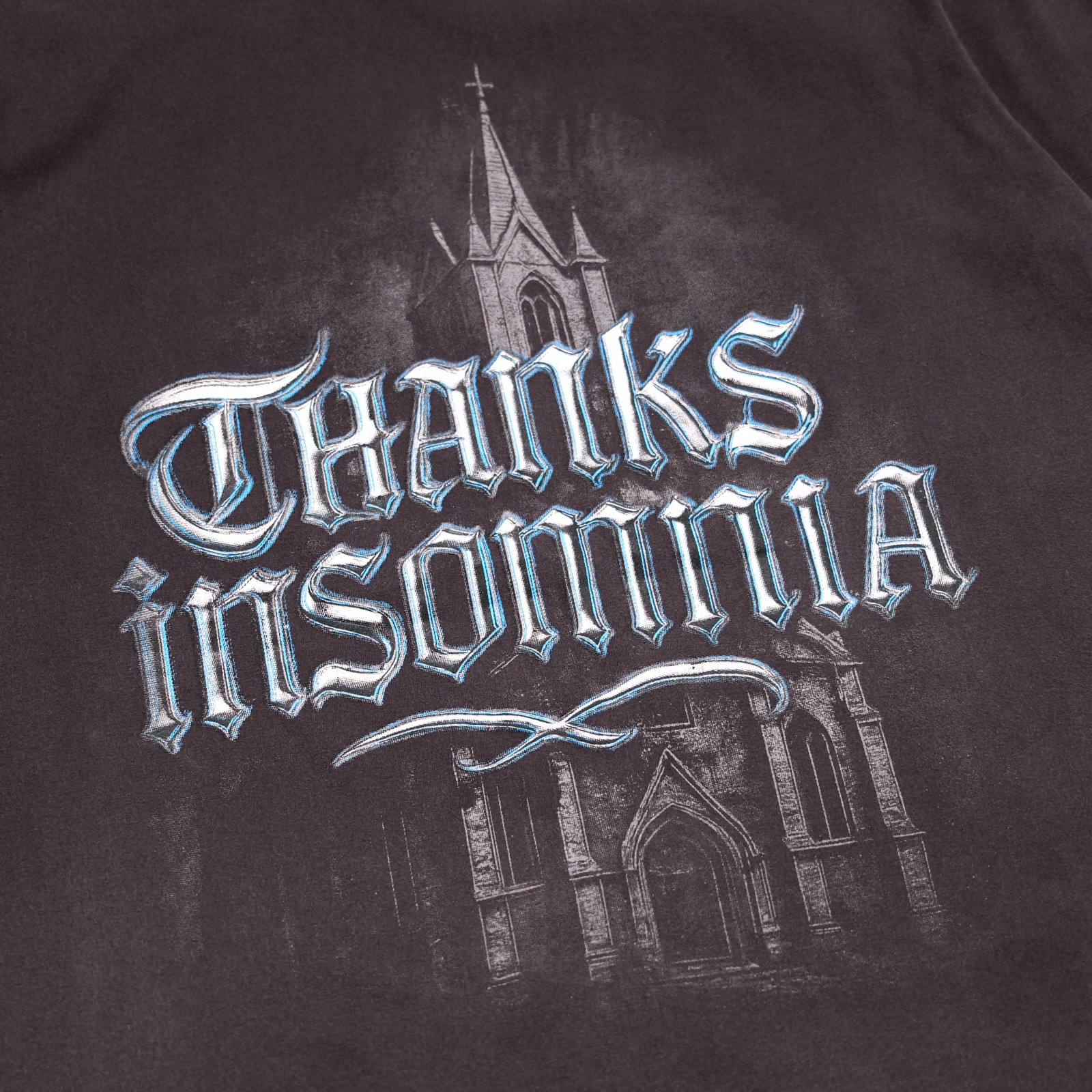 Tshirt Avenaria Washed Black - Distressed Thanksinsomnia