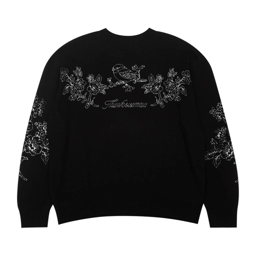 Image of Sweater Flarine Black Thanksinsomnia