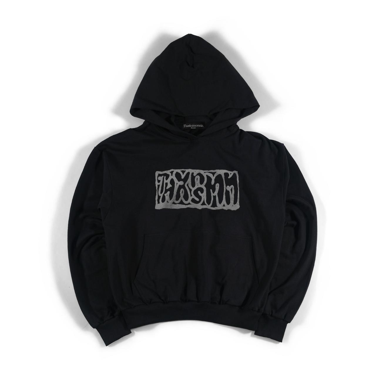 Hoodie Roane Black "Grey Logo" Thanksinsomnia