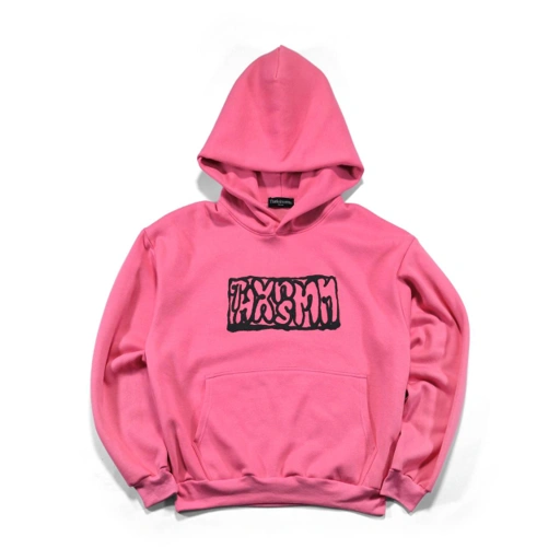 Image of Hoodie Roane Pink "Black Logo" Thanksinsomnia