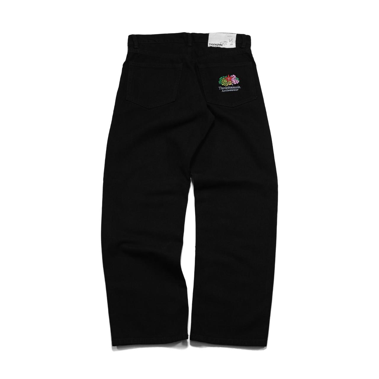 Denim Pants Maia Bloom Black Thanksinsomnia