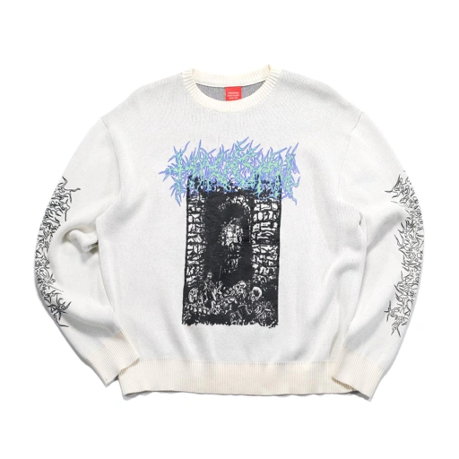 Image of Sweater Floretta Broken White Thanksinsomnia