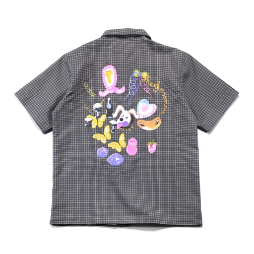 Image of Shirts Fioretta Charcoal Grid Thanksinsomnia