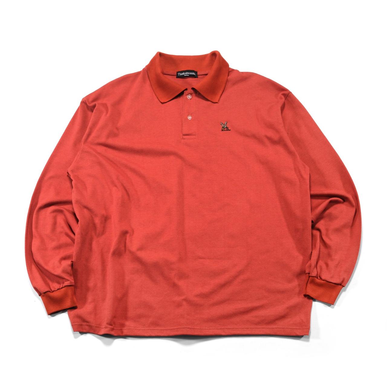 Long Sleeve Polo Shirt Korrina Brick Red Thanksinsomnia