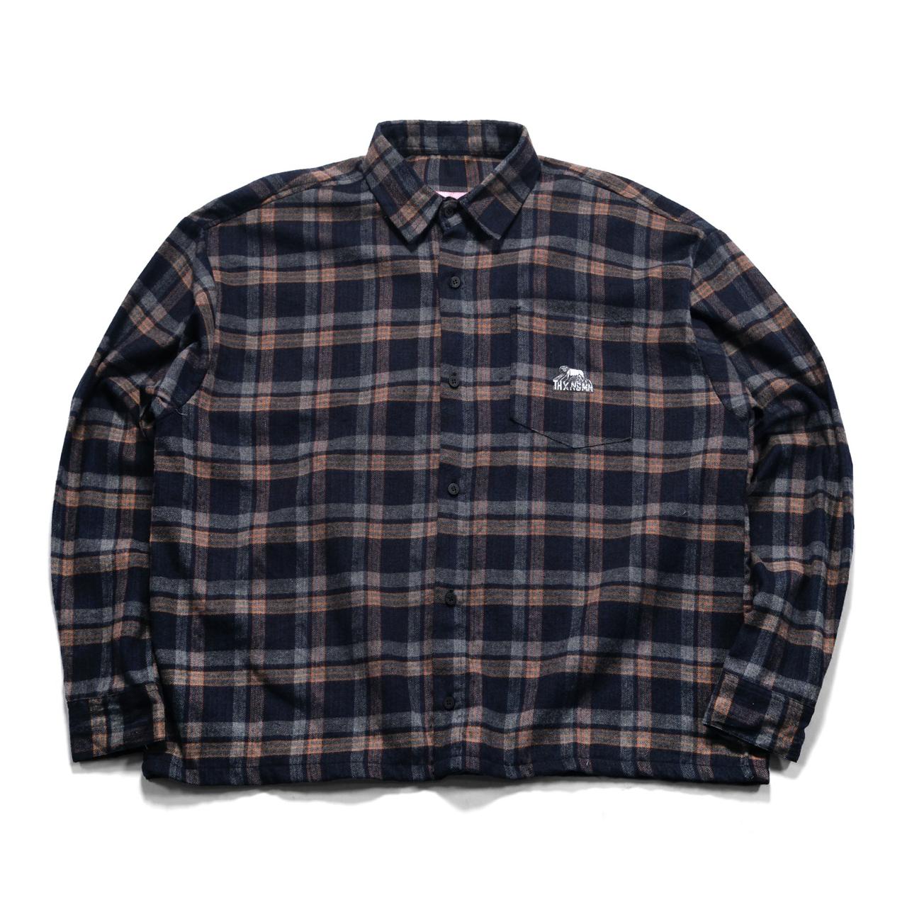 02 Flannel Shirt Noelle Navy Grey Plaid Thanksinsomnia