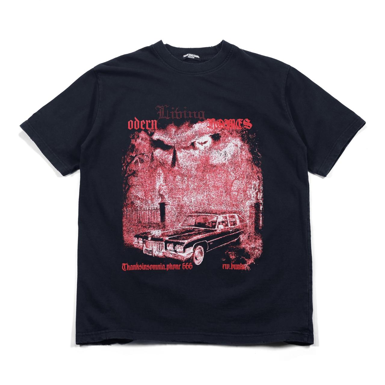 Tshirt Amorette Washed Black - Distressed Thanksinsomnia