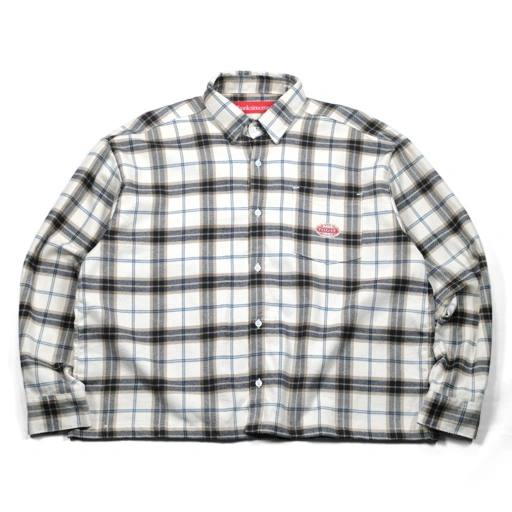 Image of 04 - Flannel shirt Monia Beige Black Thanksinsomnia