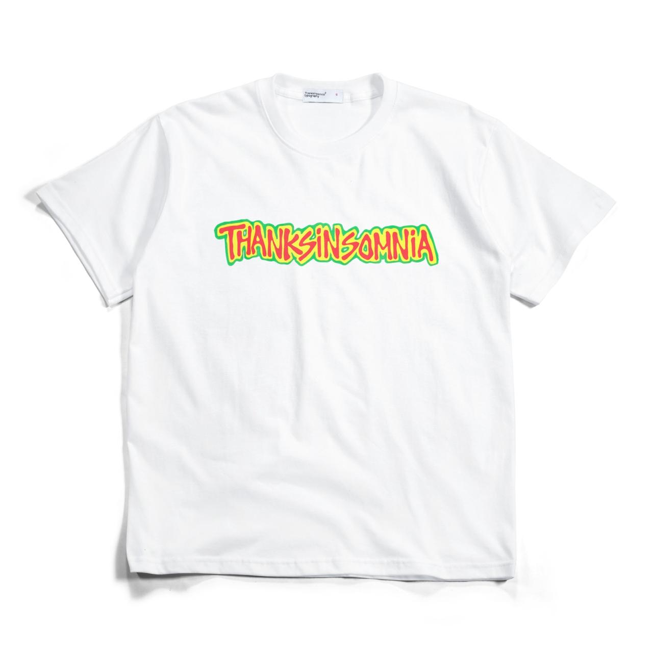 Tshirt Typo Evynna White - Cotton 250 Gsm Thanksinsomnia