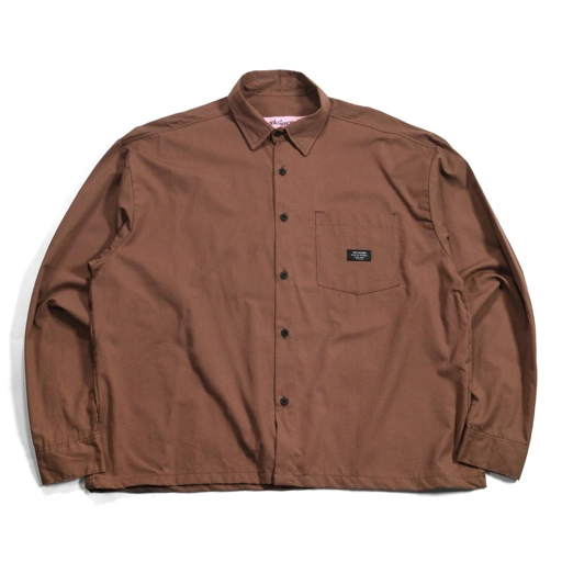 Image of 01 - Long Shirt Fyrella Dark Brown Thanksinsomnia