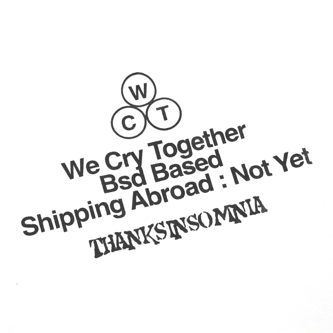 Tshirt Typo Seraye White - Cotton 250 Gsm Thanksinsomnia