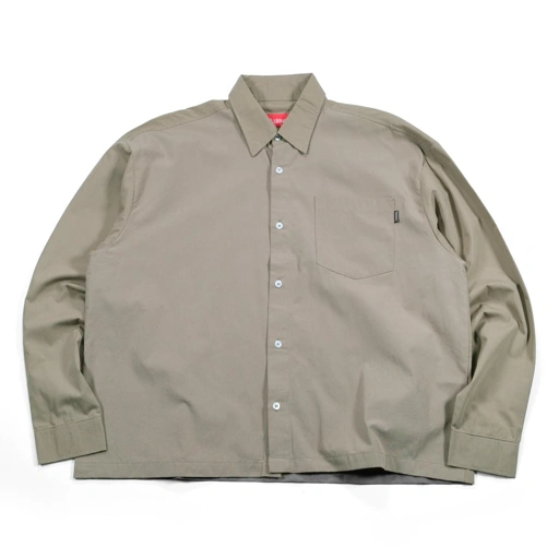 Image of 02 - Long shirt Yeira Taupe Thanksinsomnia