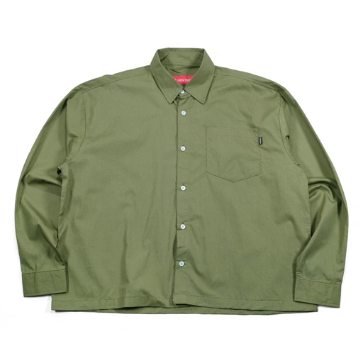 Image of 02 - Long Shirt Yeira Olive Green Thanksinsomnia