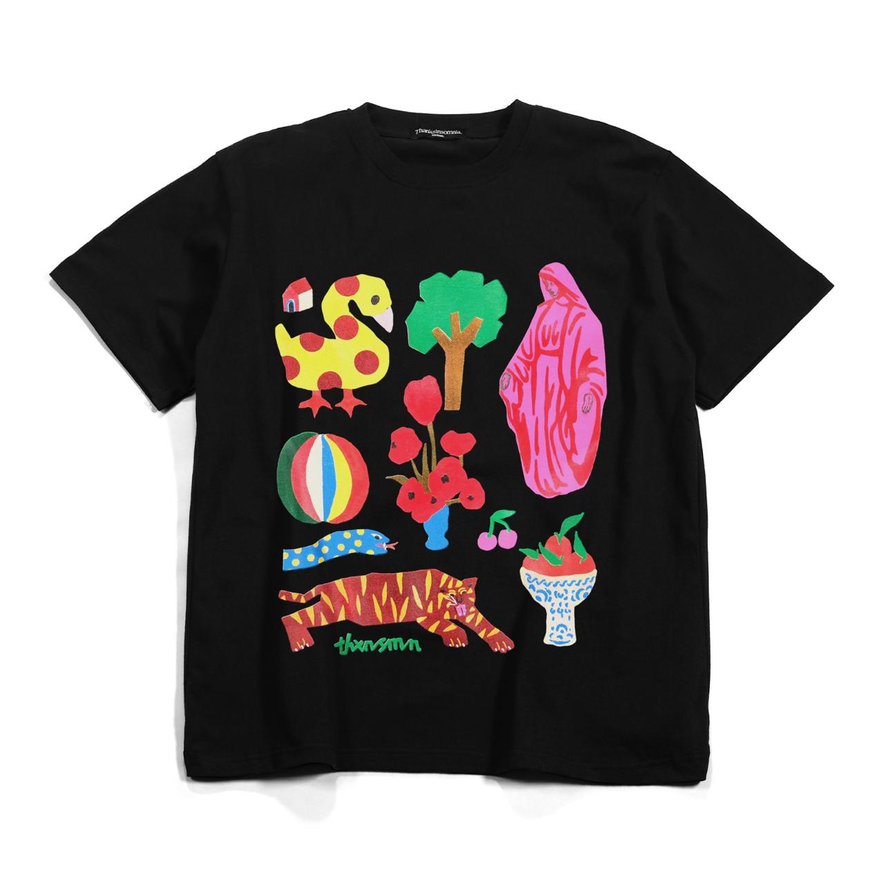 Tshirt Fiorenza Black Thanksinsomnia