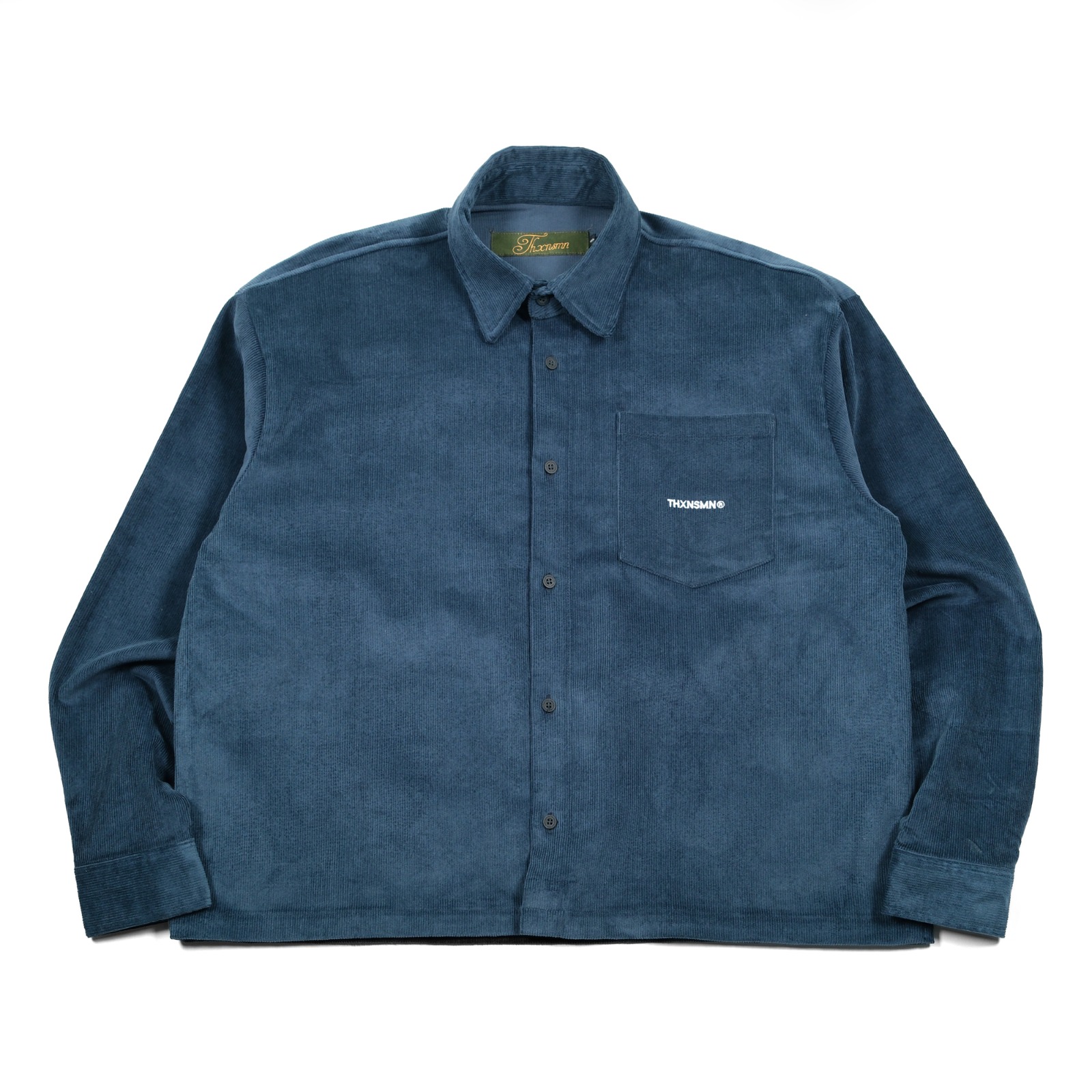 01 - Long Shirt Evrealla Corduroy Navy Thanksinsomnia