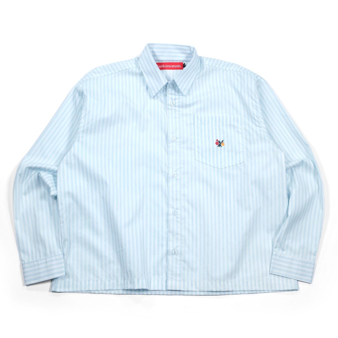 04 - Long Shirt Kayla Striped Cloud White hanksinsomnia