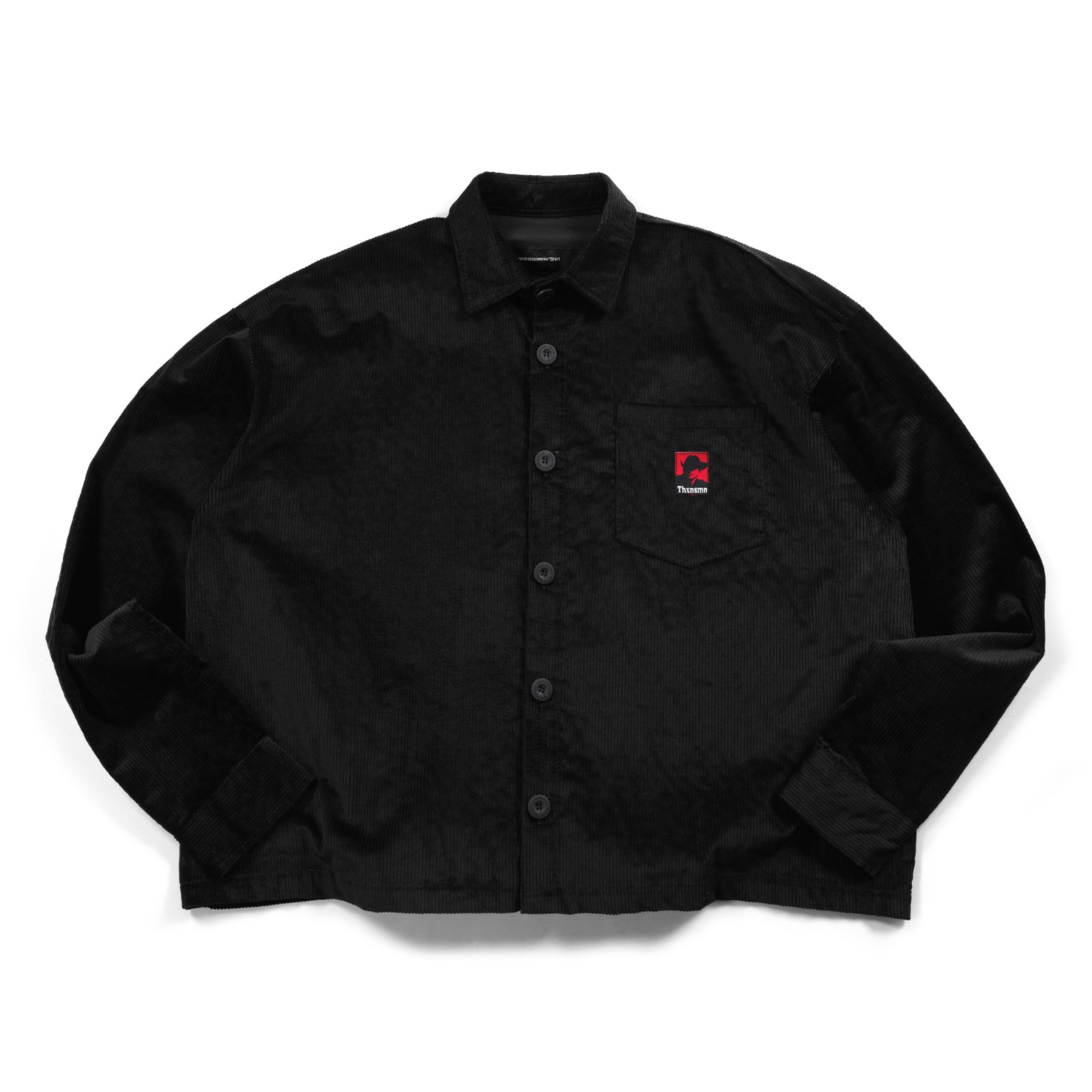 02 - Long Shirt Gemma Corduroy Black Thanksinsomnia