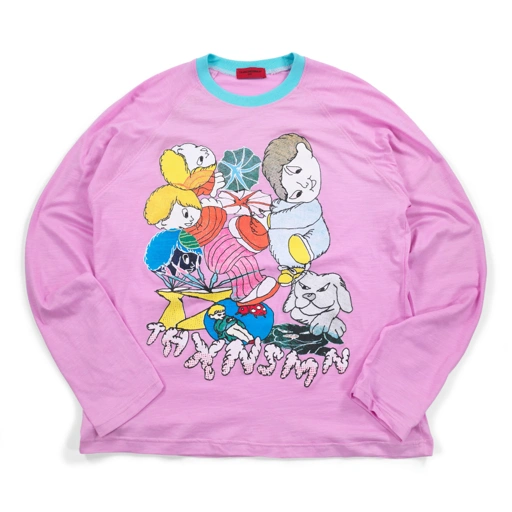 Raglan Longsleeve Lindsey pink Thanksinsomnia
