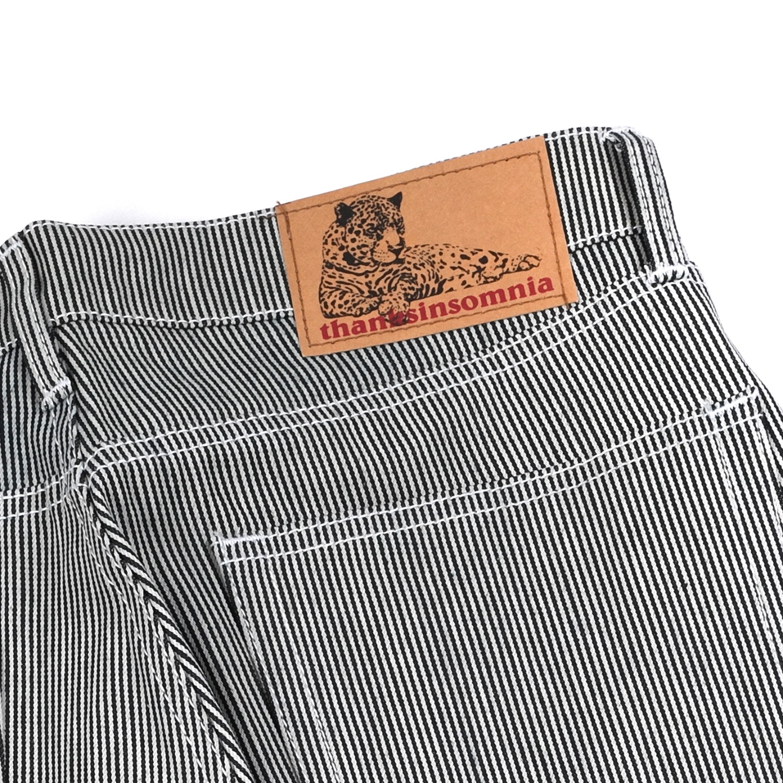 Pants Draelle White Black stripes thanksinsomnia