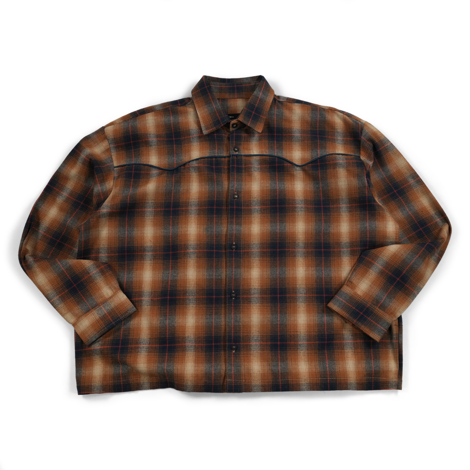 04 - Flannel Shirt Selvaggea Brown Blue Thanksinsomnia