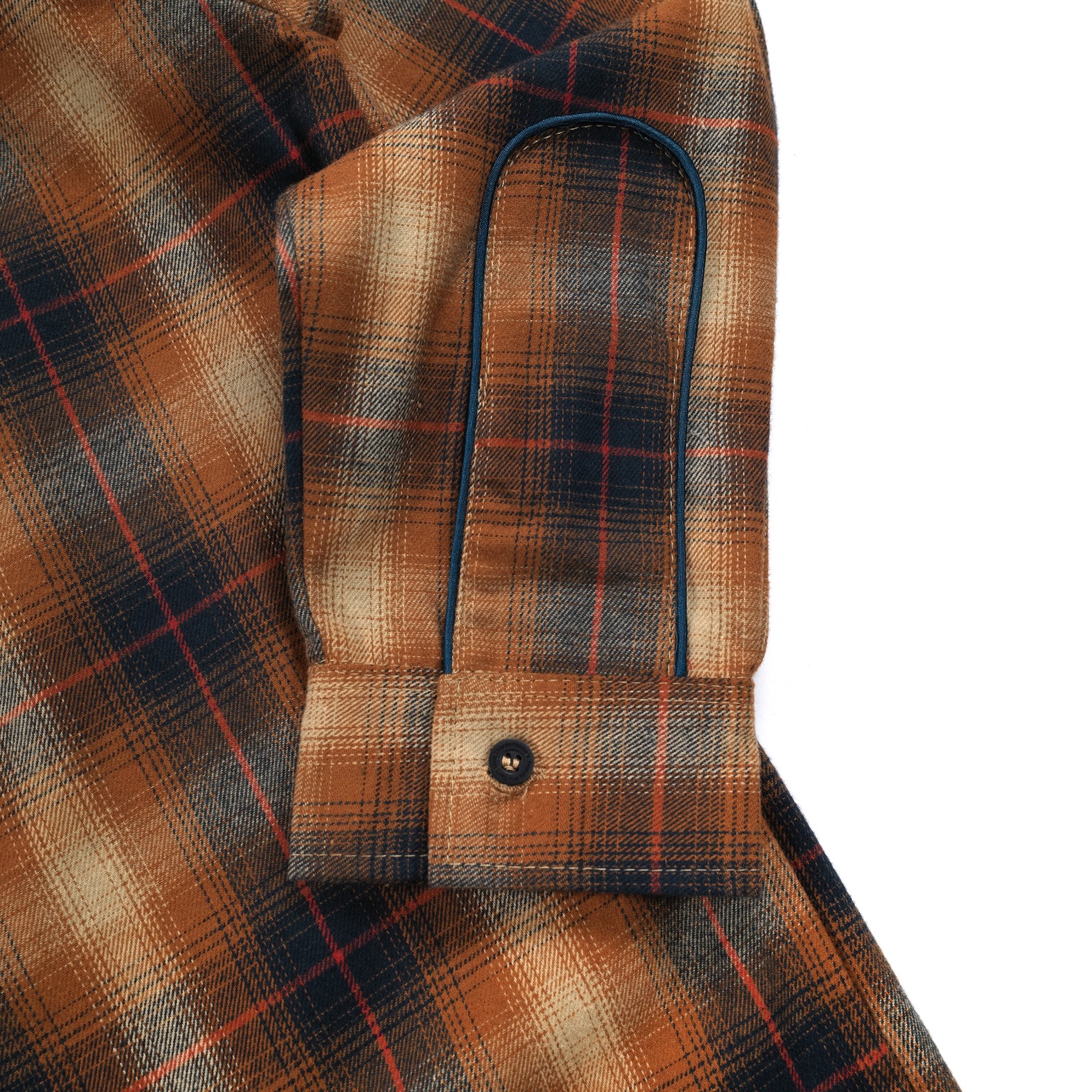 04 - Flannel Shirt Selvaggea Brown Blue Thanksinsomnia