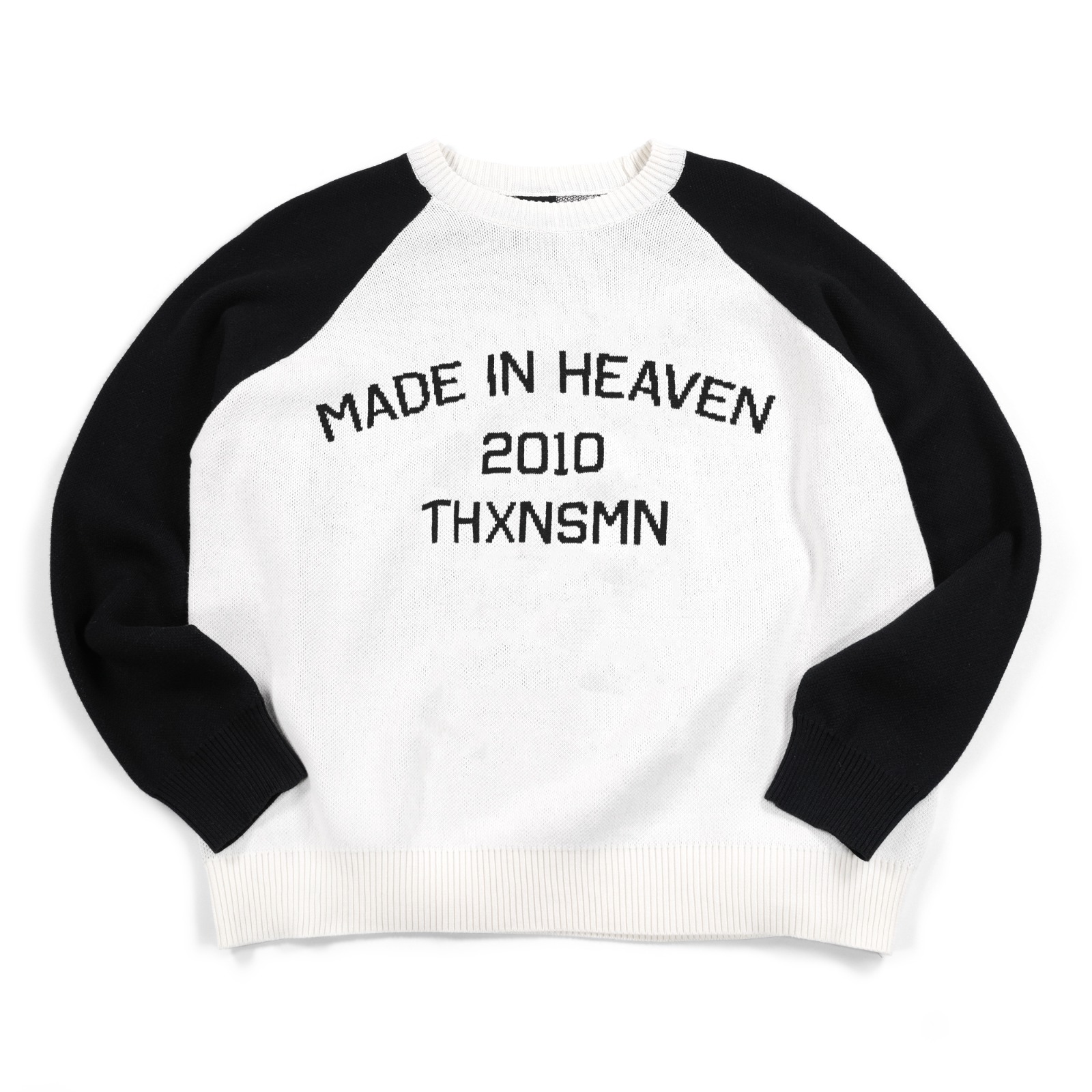 Sweater Yukitte Broken White Black Thanksinsomnia