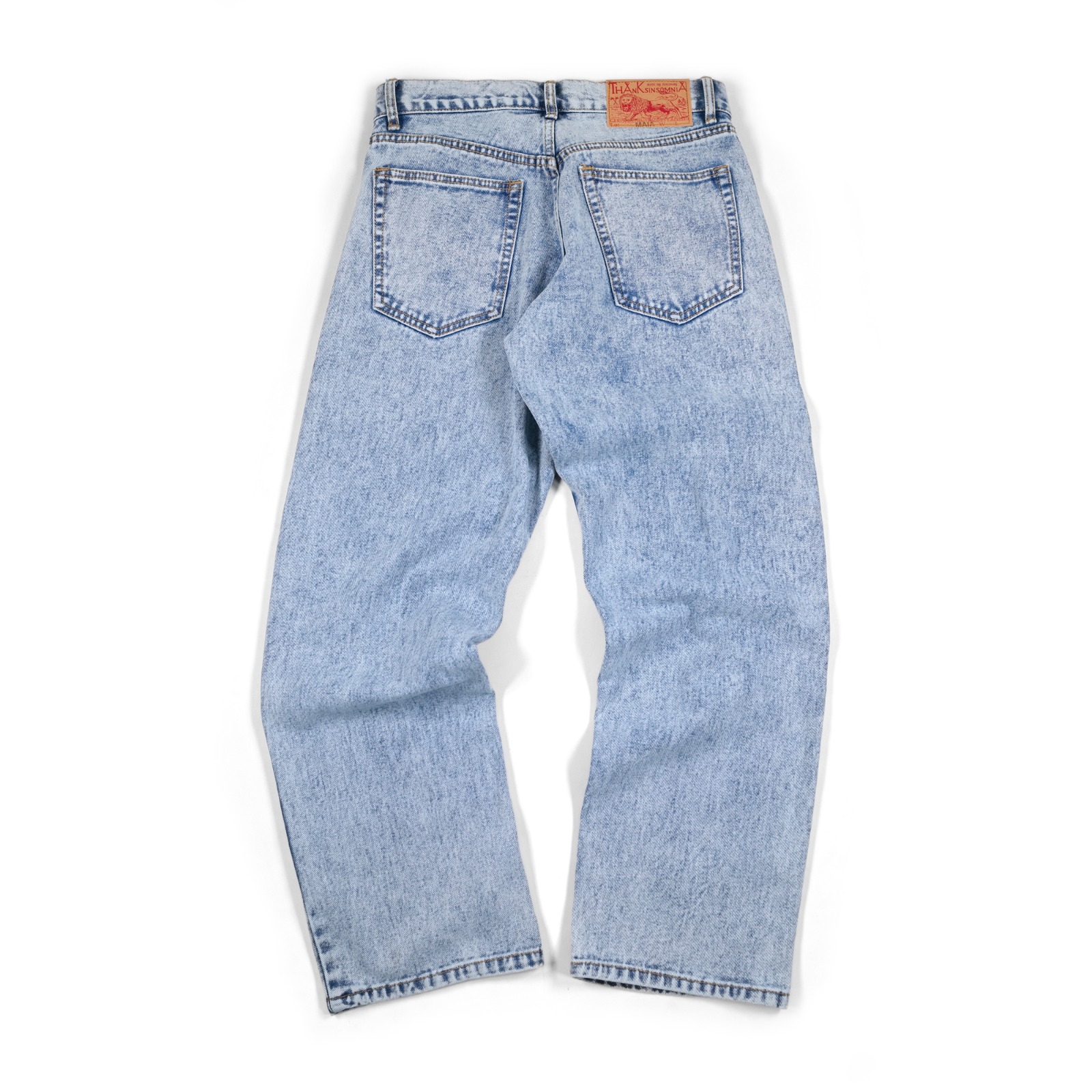 Denim Pants Maia Small Label (Neon green) Light Blue Wash Thanksinsomnia